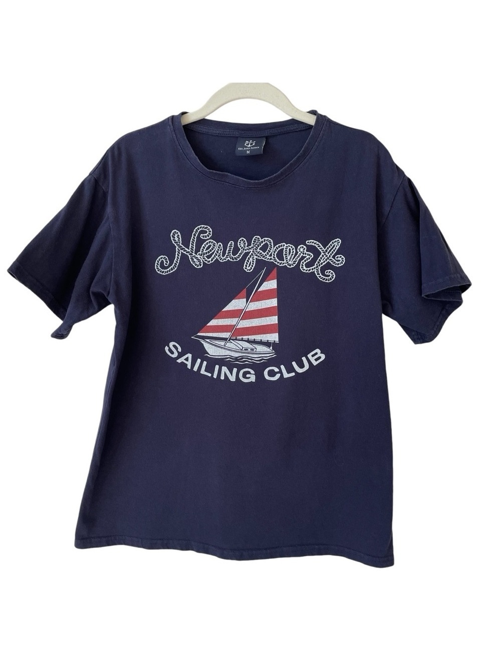 Kiel James Patrick Newport Sailing Club Tee Shirt Size Medium Coastal Casual